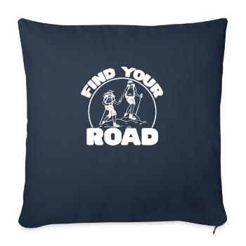 Trouvez votre chemin Randonnée Randonnée - Coussin et housse de 45 x 45 cm - bleu marine - Devant