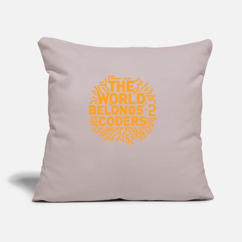 Quote Humor Computer Programmer Code Sofa pillow with filling 45cm x 45cm