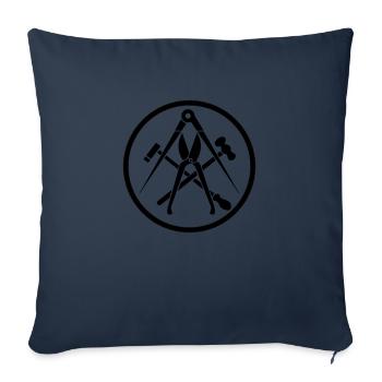 Zunftzeichen Klempner - Sofakissen mit Füllung 45 x 45 cm - Navy - Vorne