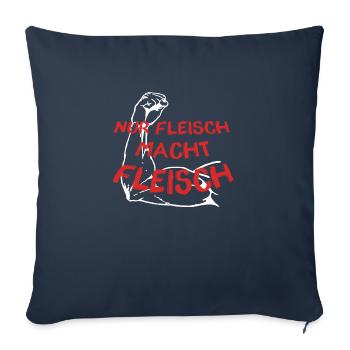 Nur Fleisch Macht Fleisch - Sofakissen mit Füllung 45 x 45 cm - Navy - Vorne