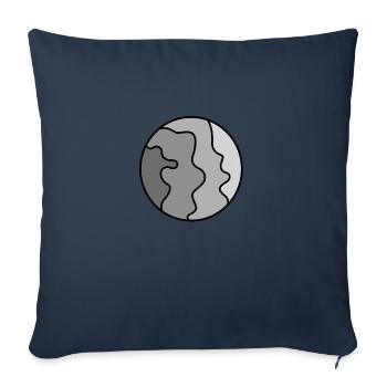 Grauer Rauch - Sofakissen mit Füllung 45 x 45 cm - Navy - Vorne