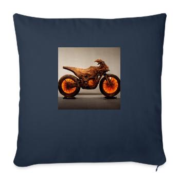 motor bike - Sofa pillow with filling 45cm x 45cm - navy - Front