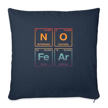 NO FEAR - with elements of the perdiode system - Sofa pillow with filling 45cm x 45cm - navy - Front