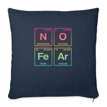 NO FEAR - with elements of the perdiode system - Sofa pillow with filling 45cm x 45cm - navy - Front