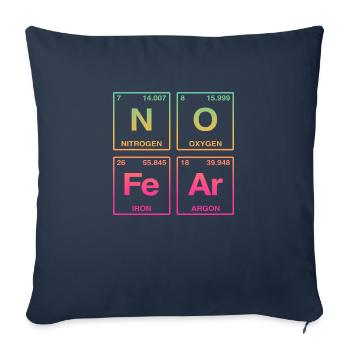 NO FEAR - with elements of the perdiode system - Sofa pillow with filling 45cm x 45cm - navy - Front