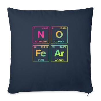 NO FEAR - with elements of the perdiode system - Sofa pillow with filling 45cm x 45cm - navy - Front