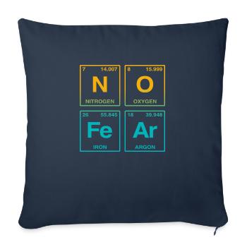 NO FEAR - with elements of the perdiode system - Sofa pillow with filling 45cm x 45cm - navy - Front