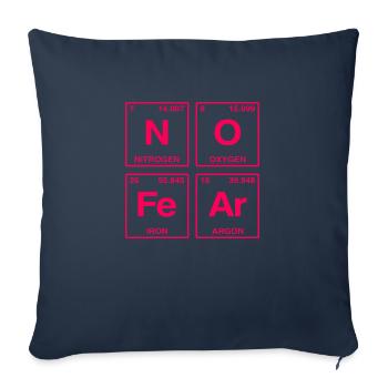 NO FEAR - with elements of the perdiode system - Sofa pillow with filling 45cm x 45cm - navy - Front