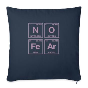 NO FEAR - with elements of the perdiode system - Sofa pillow with filling 45cm x 45cm - navy - Front