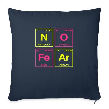 NO FEAR - with elements of the perdiode system - Sofa pillow with filling 45cm x 45cm - navy - Front