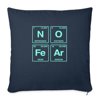 NO FEAR - with elements of the perdiode system - Sofa pillow with filling 45cm x 45cm - navy - Front