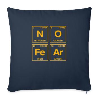 NO FEAR - with elements of the perdiode system - Sofa pillow with filling 45cm x 45cm - navy - Front