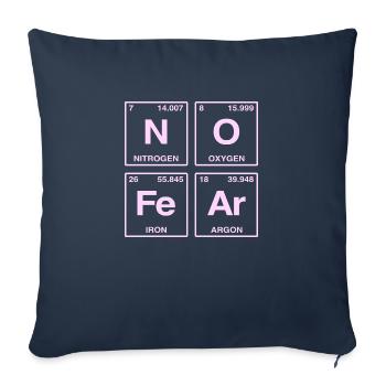 NO FEAR - with elements of the perdiode system - Sofa pillow with filling 45cm x 45cm - navy - Front