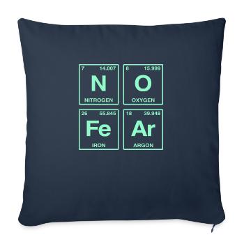 NO FEAR - with elements of the perdiode system - Sofa pillow with filling 45cm x 45cm - navy - Front