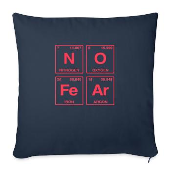 NO FEAR - with elements of the perdiode system - Sofa pillow with filling 45cm x 45cm - navy - Front