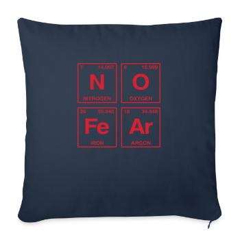 NO FEAR - with elements of the perdiode system - Sofa pillow with filling 45cm x 45cm - navy - Front