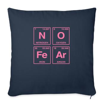 NO FEAR - with elements of the perdiode system - Sofa pillow with filling 45cm x 45cm - navy - Front