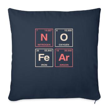 NO FEAR - with elements of the perdiode system - Sofa pillow with filling 45cm x 45cm - navy - Front