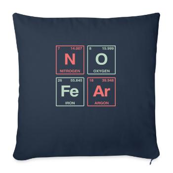 NO FEAR - with elements of the perdiode system - Sofa pillow with filling 45cm x 45cm - navy - Front
