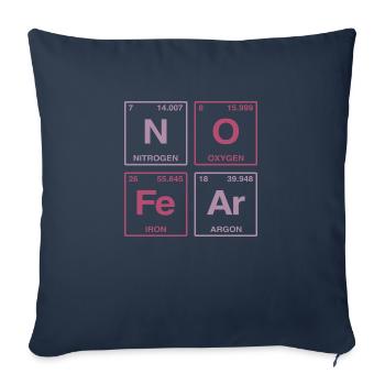 NO FEAR - with elements of the perdiode system - Sofa pillow with filling 45cm x 45cm - navy - Front