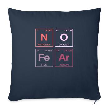 NO FEAR - with elements of the perdiode system - Sofa pillow with filling 45cm x 45cm - navy - Front