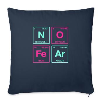 NO FEAR - with elements of the perdiode system - Sofa pillow with filling 45cm x 45cm - navy - Front
