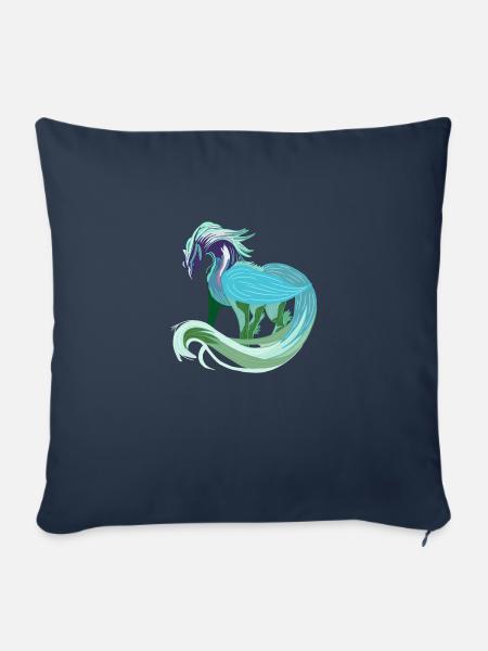 Fabelwesen - Sofakissen mit Füllung 45 x 45 cm - Navy