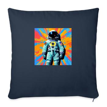 Stylischer Astronaut - Sofakissen mit Füllung 45 x 45 cm - Navy - Vorne