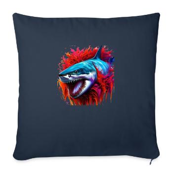 Bluthai - Sofakissen mit Füllung 45 x 45 cm - Navy - Vorne