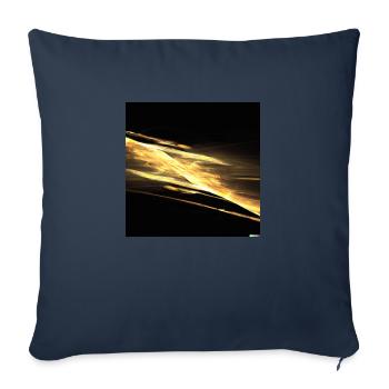 Éclair - Coussin et housse de 45 x 45 cm - bleu marine - Devant