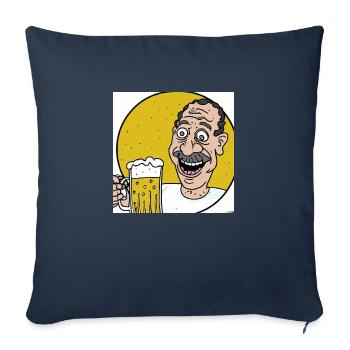 Bier - Sofakissen mit Füllung 45 x 45 cm - Navy - Vorne