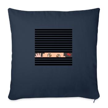 Impression "Future Mom: Please wait" - Sofa pillow with filling 45cm x 45cm - navy - Front