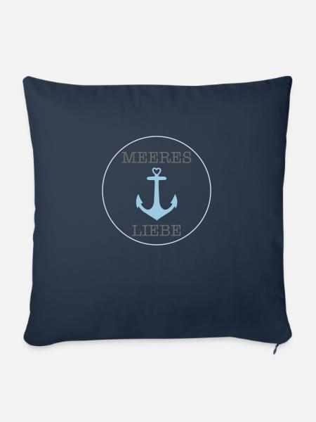 Meeresliebe - Sofakissen mit Füllung 45 x 45 cm - Navy