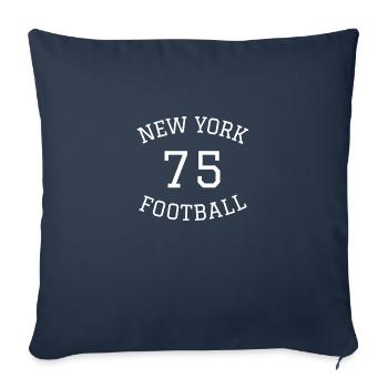 Football City - NY 75 Football - WhtPRNT - Sofa pillow with filling 45cm x 45cm - navy - Front