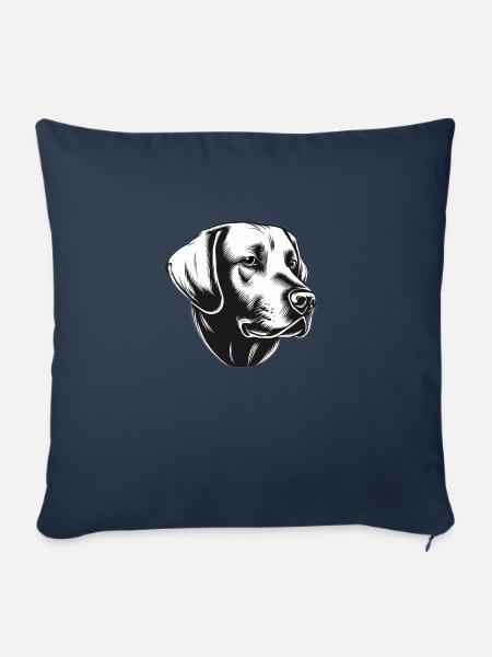 Labrador Harmony - Sofakissen mit Füllung 45 x 45 cm - Navy