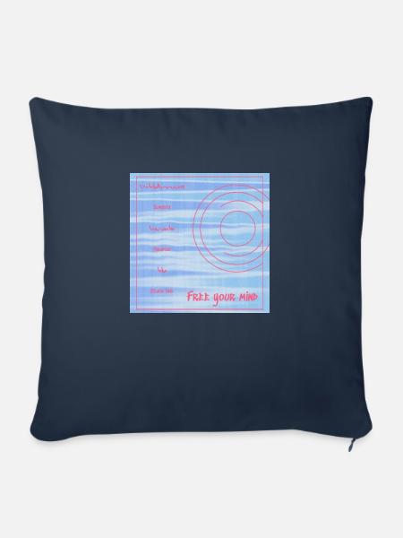 Free your mind - Sofakissen mit Füllung 45 x 45 cm - Navy