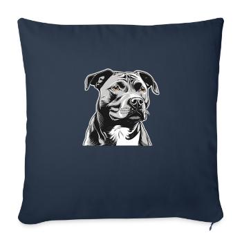 staffordshire terrier - Sofakissen mit Füllung 45 x 45 cm - Navy - Vorne