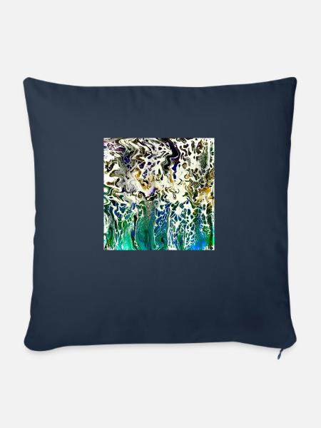 Meeresbrandung - Sofakissen mit Füllung 45 x 45 cm - Navy