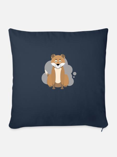 Cartoon Hund Splash - Sofakissen mit Füllung 45 x 45 cm - Navy