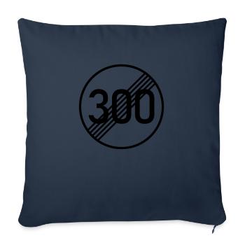 300 KM/H NO PROBLEM - Sofa pillow with filling 45cm x 45cm - navy - Front