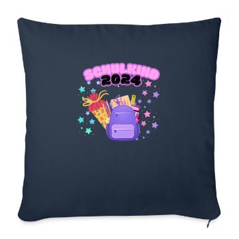 Schule png - Sofakissen mit Füllung 45 x 45 cm - Navy - Vorne