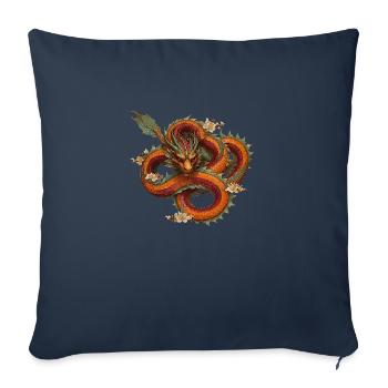Roter Drache - Sofakissen mit Füllung 45 x 45 cm - Navy - Vorne