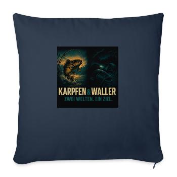 Waller & Carp - Sofakissen mit Füllung 45 x 45 cm - Navy - Vorne