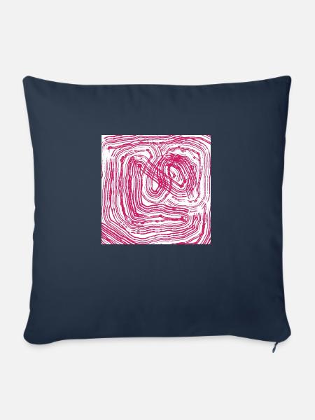 Verlauf verloren - Sofakissen mit Füllung 45 x 45 cm - Navy