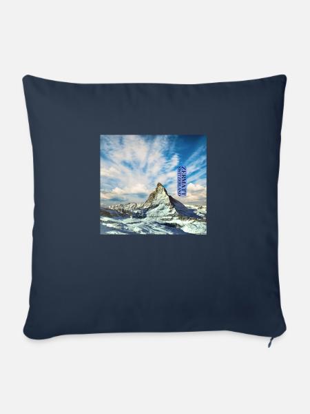 Zermatt - Sofakissen mit Füllung 45 x 45 cm - Navy