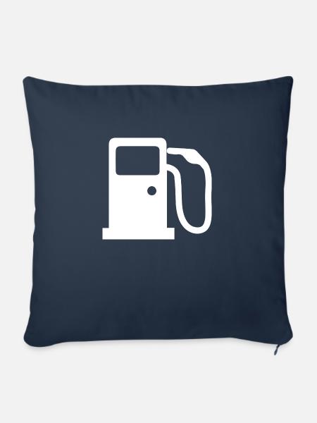 Letzter Tank Diesel - Sofakissen mit Füllung 45 x 45 cm - Navy