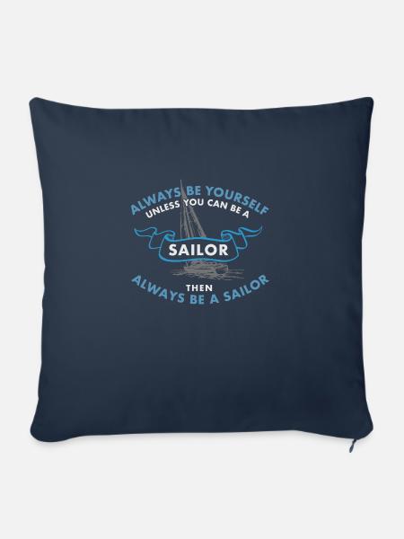 Be a sailor - Sofakissen mit Füllung 45 x 45 cm - Navy