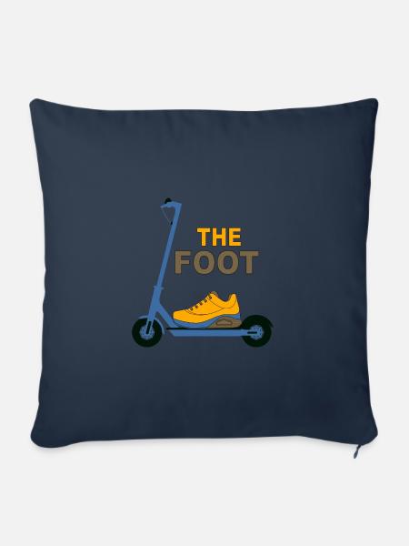 Der Fuß - Sofakissen mit Füllung 45 x 45 cm - Navy