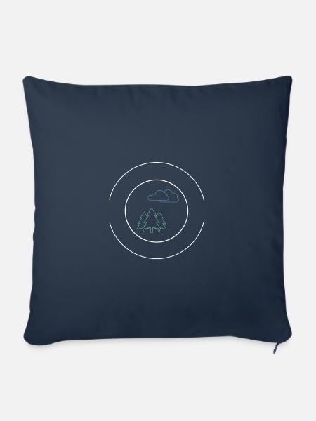 Umwelt zu liebe - Sofakissen mit Füllung 45 x 45 cm - Navy