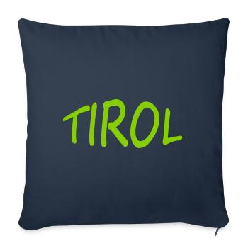 Tyrol - Coussin et housse de 45 x 45 cm - bleu marine - Devant